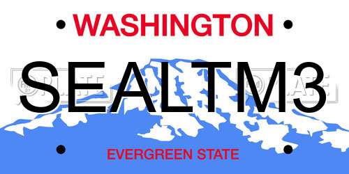 SEALTM3 Washington License Plate