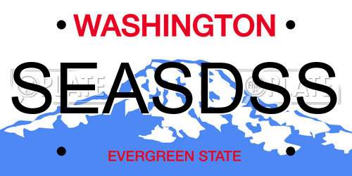 SEASDSS Washington License Plate