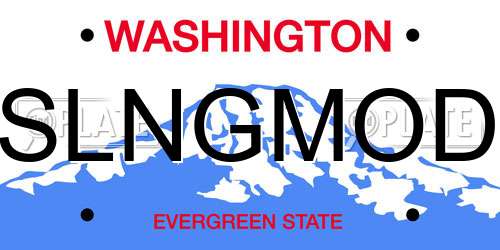 SLNGMOD Washington License Plate
