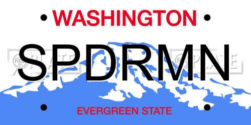 SPDRMN Washington License Plate