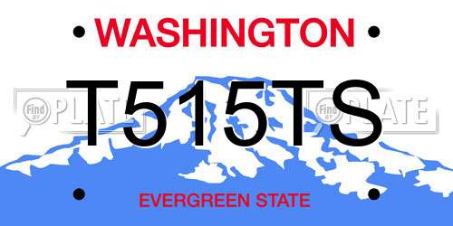 T515TS Washington License Plate