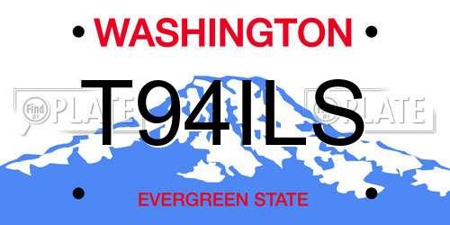 T94ILS Washington License Plate