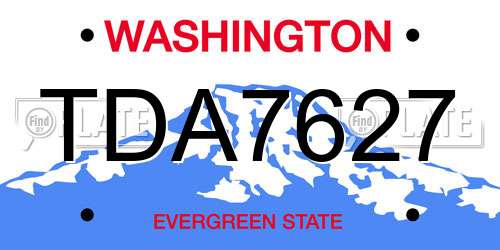 TDA7627 Washington License Plate