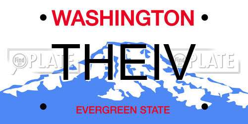 THEIV Washington License Plate