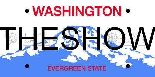 THESHOW Washington License Plate