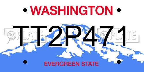 TT2P471 Washington License Plate