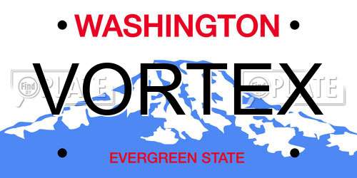 VORTEX Washington License Plate