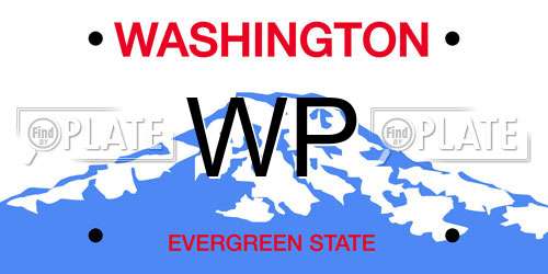 WP Washington License Plate