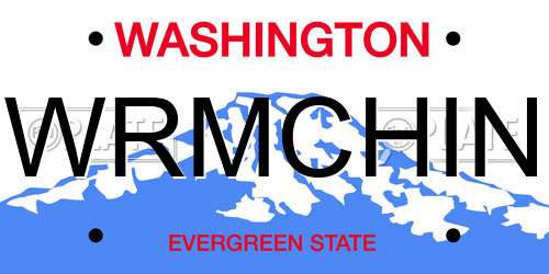 WRMCHIN Washington License Plate