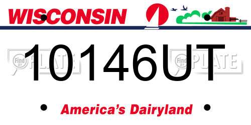 10146UT Wisconsin License Plate