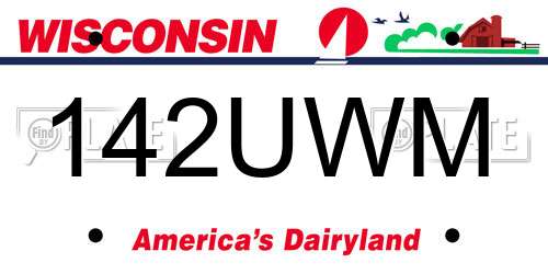 142UWM Wisconsin License Plate