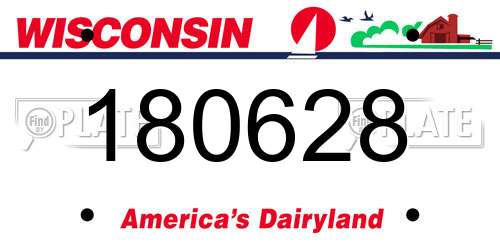 180628 Wisconsin License Plate