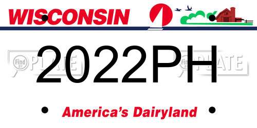 2022PH Wisconsin License Plate