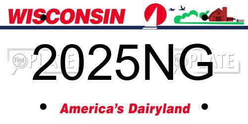 2025NG Wisconsin License Plate