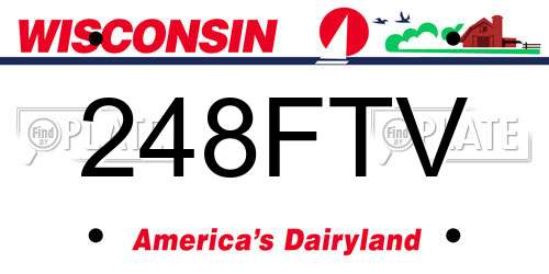 248FTV Wisconsin License Plate