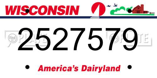 2527579 Wisconsin License Plate