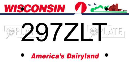 297ZLT Wisconsin License Plate