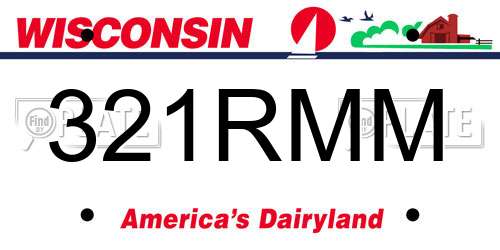 321RMM Wisconsin License Plate