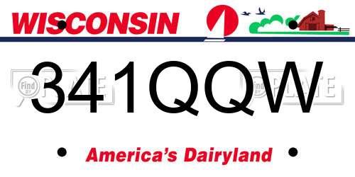 341QQW Wisconsin License Plate