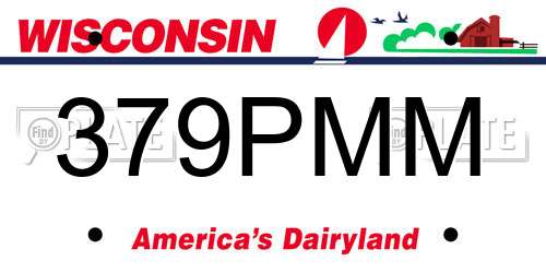 379PMM Wisconsin License Plate