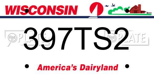 397TS2 Wisconsin License Plate