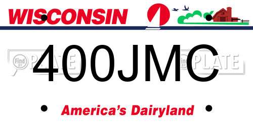 400JMC Wisconsin License Plate