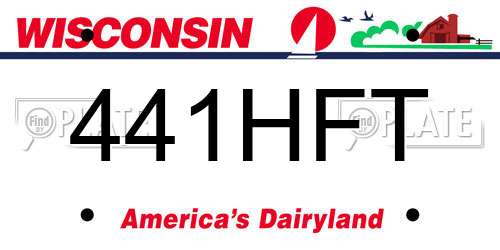 441HFT Wisconsin License Plate