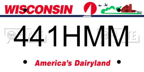 441HMM Wisconsin License Plate