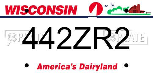 442ZR2 Wisconsin License Plate