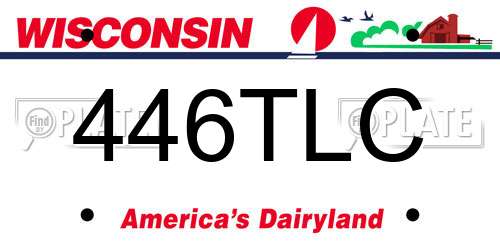446TLC Wisconsin License Plate