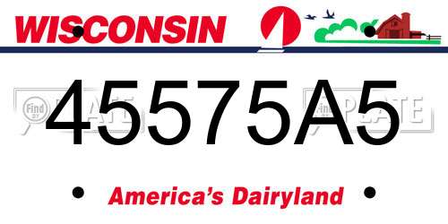 45575A5 Wisconsin License Plate