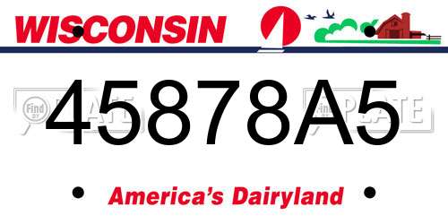 45878A5 Wisconsin License Plate