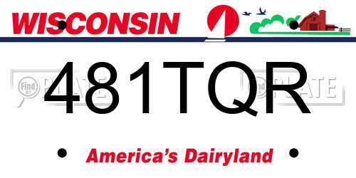 481TQR Wisconsin License Plate