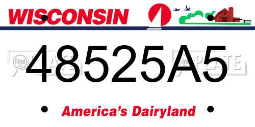 48525A5 Wisconsin License Plate