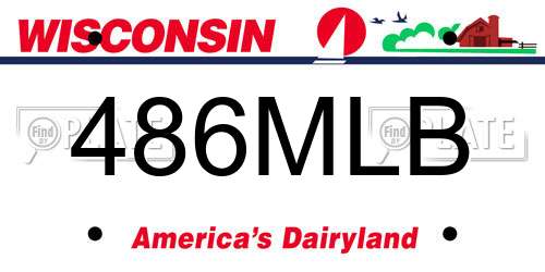 486MLB Wisconsin License Plate