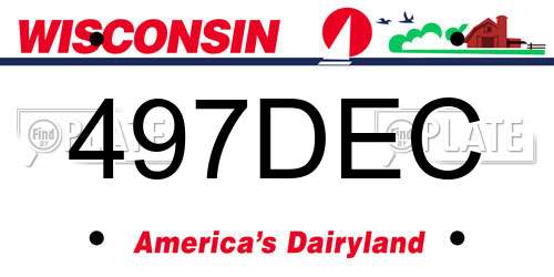 497DEC Wisconsin License Plate