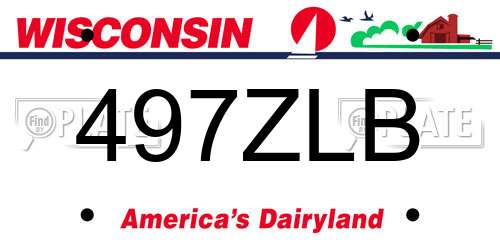 497ZLB Wisconsin License Plate