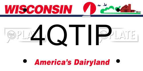 4QTIP Wisconsin License Plate