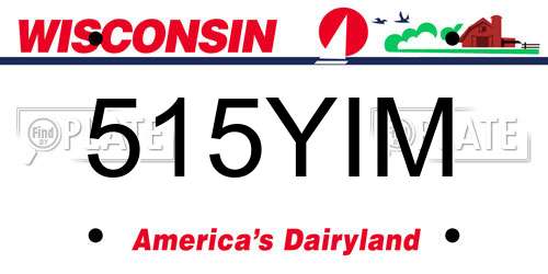 515YIM Wisconsin License Plate
