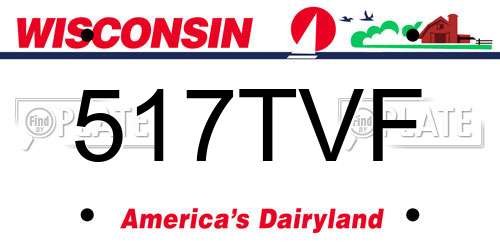517TVF Wisconsin License Plate