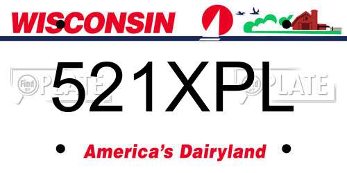 521XPL Wisconsin License Plate