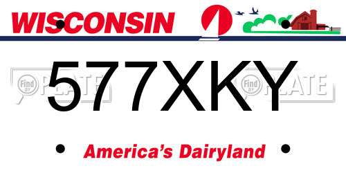 577XKY Wisconsin License Plate