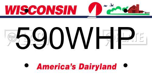590WHP Wisconsin License Plate