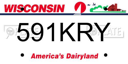 591KRY Wisconsin License Plate
