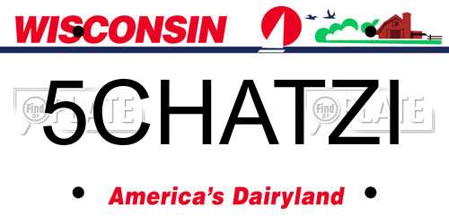 5CHATZI Wisconsin License Plate