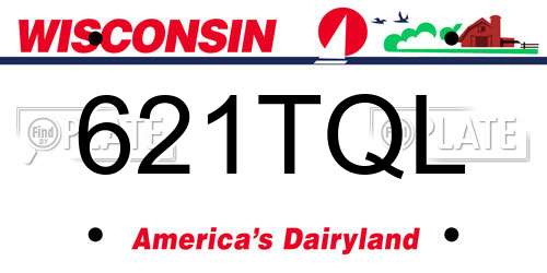 621TQL Wisconsin License Plate