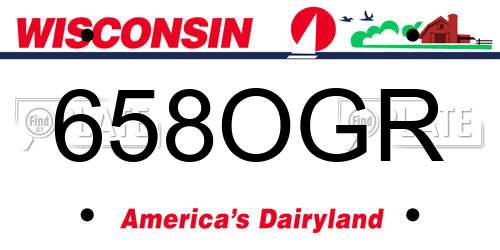 658OGR Wisconsin License Plate