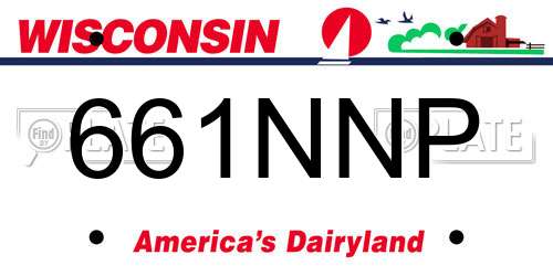 661NNP Wisconsin License Plate