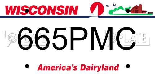 665PMC Wisconsin License Plate
