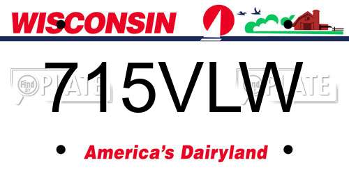 715VLW Wisconsin License Plate
